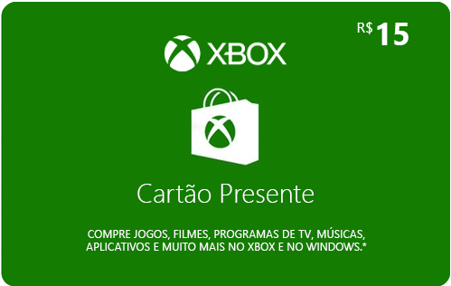 POR XBOX CASH 15BRL